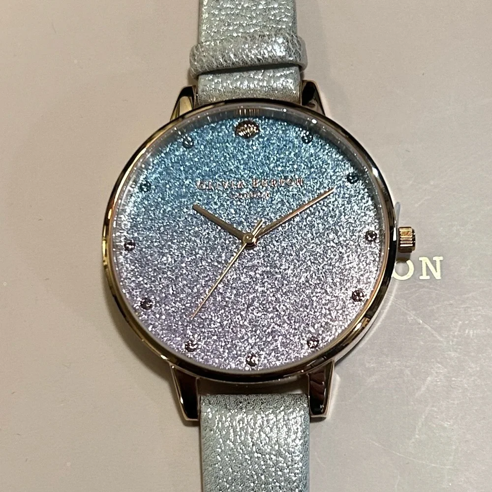 Olivia Burton Under The Sea Glitter Watch With 38mm MultiColored Face - Picture 4 of 9